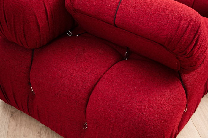 Atelier Del Sofa Sofá de 1 Plaza Rojo Bubble L1